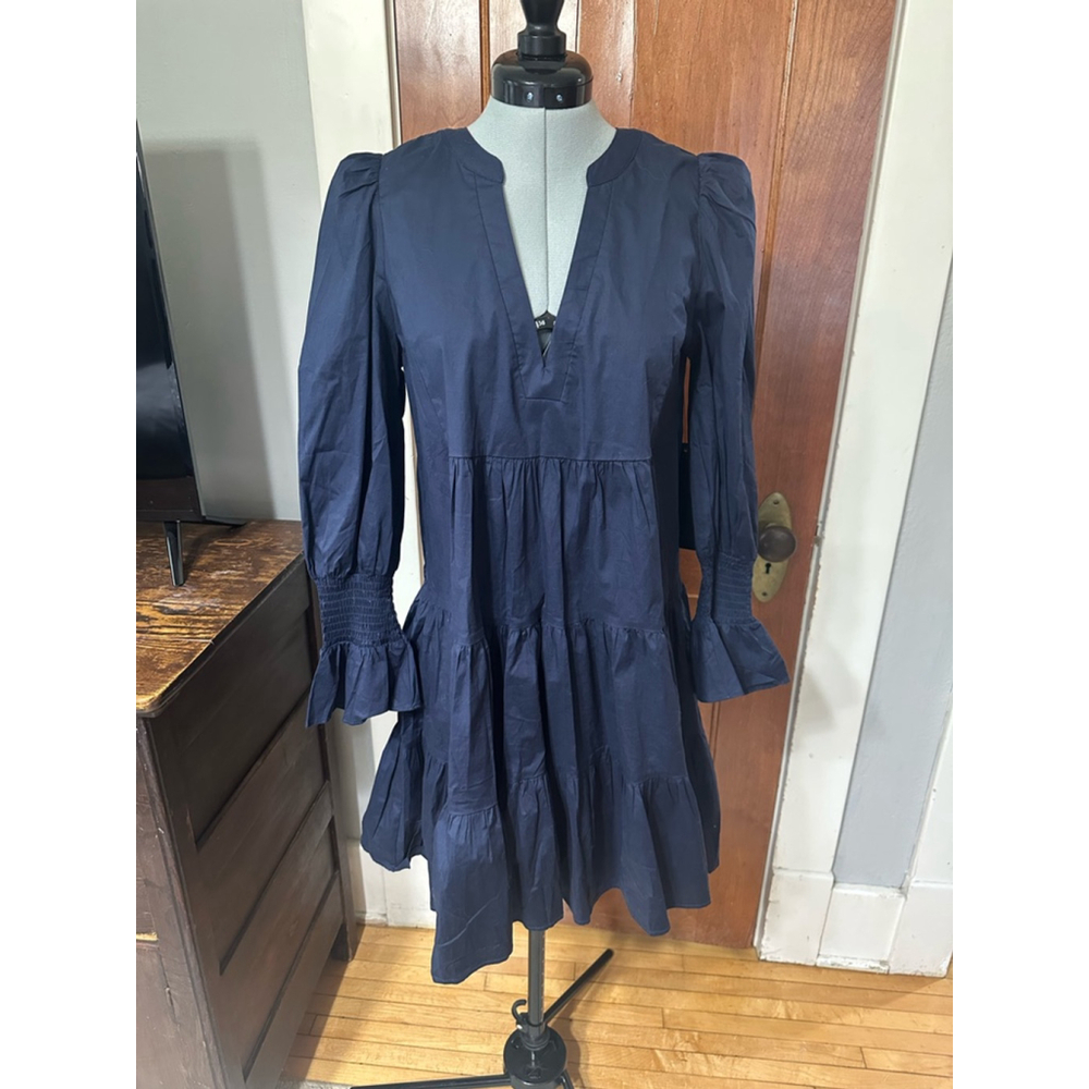 Pomander Place Kenzo Dress – Blue – XS – 100% Cotton –‎ NWT